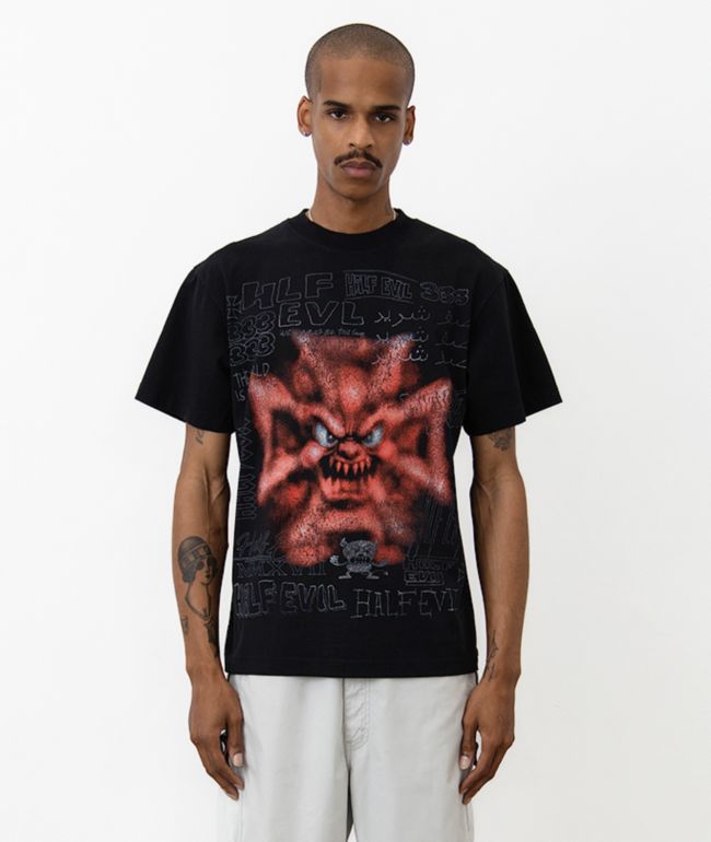 HALF EVIL 333 Demon Black T-Shirt - Half Evil