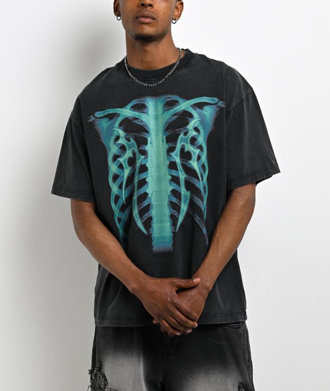 Vitriol Lead Vest Black Wash Boxy T-Shirt - Vitriol