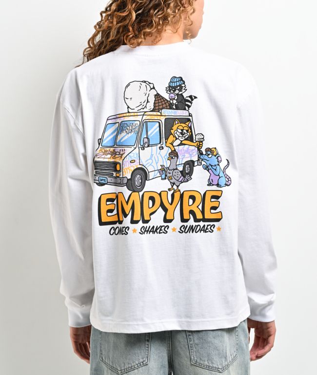 Empyre Ice Cream Truck White Long Sleeve T-Shirt - Empyre