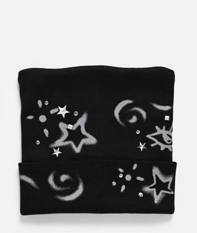 A.LAB Stencil Black Cat Ear Beanie - A.LAB