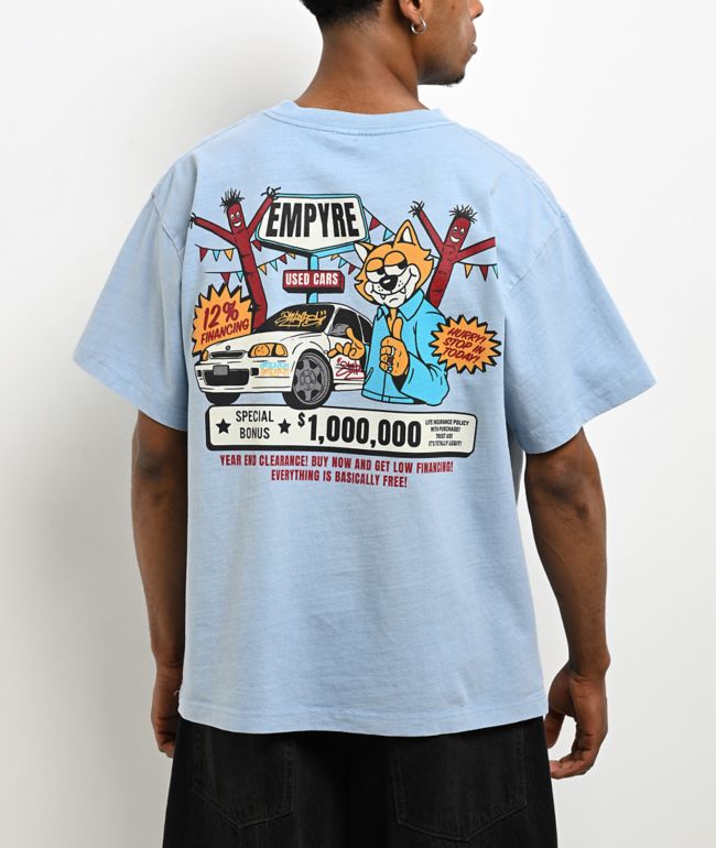 Empyre Used Cars Blue Wash T-Shirt - Empyre