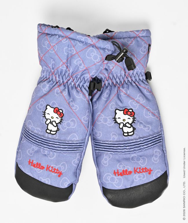 686 x Hello Kitty Women's Jubilee™ Blue 10K Snowboard Mittens - 686