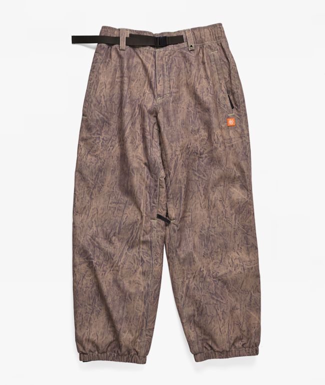 686 Dojo® Brown Crinkle Wash 20K Snowboard Pants - 686