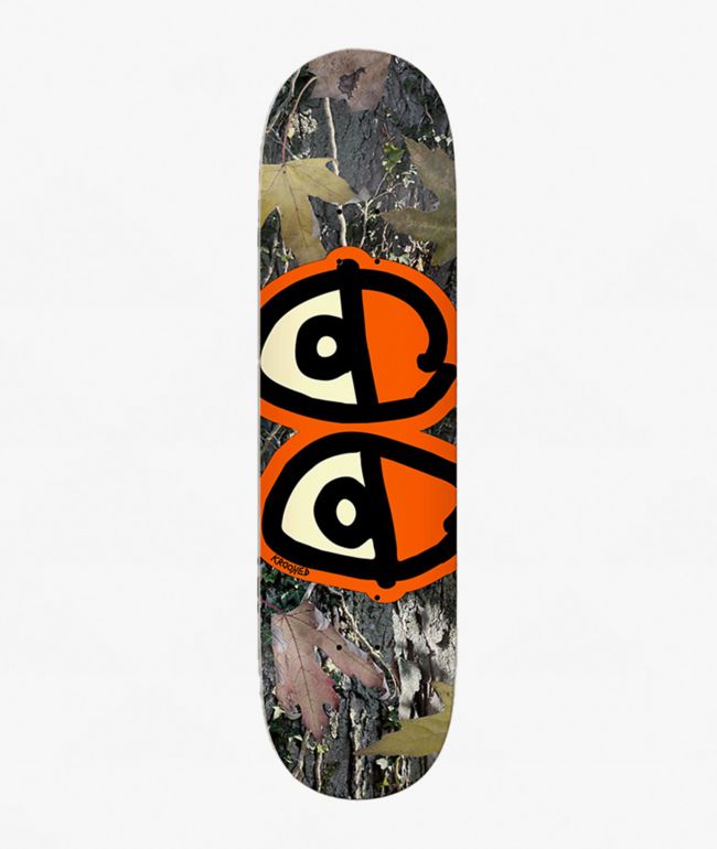Krooked Team Eyes Camo 8.25" Skateboard Deck - Krooked Skateboards