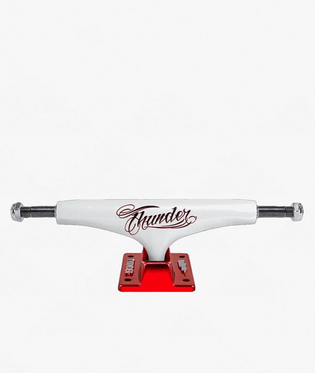 Thunder Team Flash Hollow Lights 147 White & Red Skateboard Truck - Thunder Trucks
