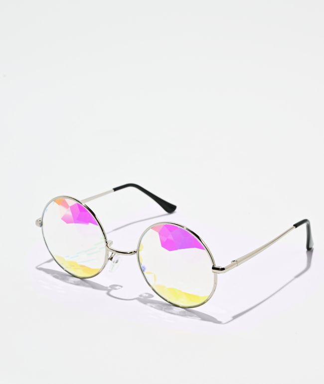 GloFX Imagine Kaleidoscope Silver Glasses - GLOFX