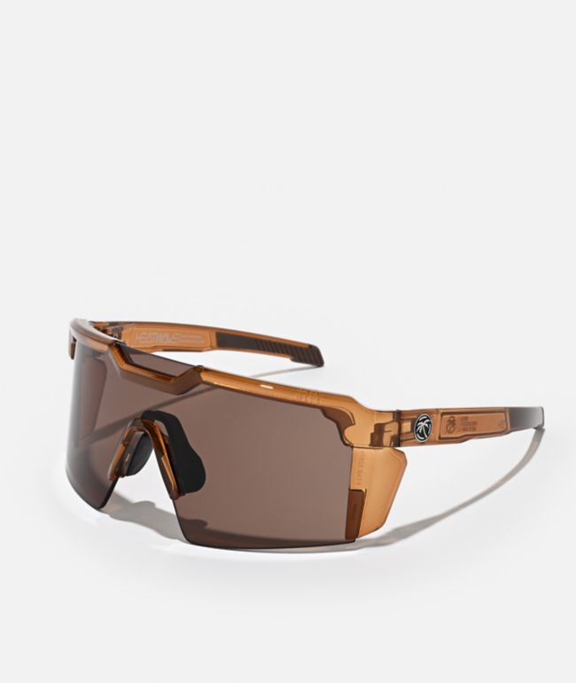 Heat Wave Future Tech Z87+ Saddle Brown Sunglasses - Heat Wave