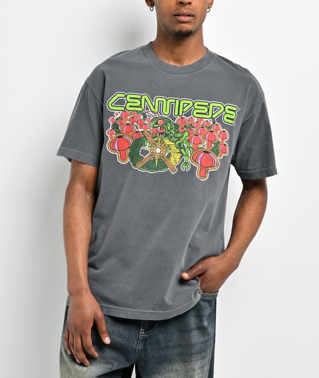 Highlight LA x Atari Mushroom Black Wash T-Shirt  - 