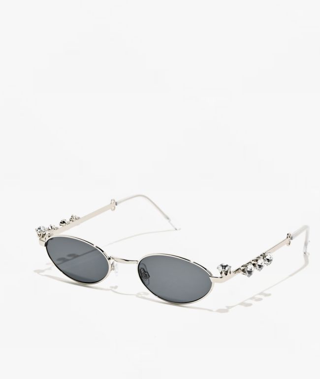 Gem'd Wire Silver Sunglasses - Eyeking