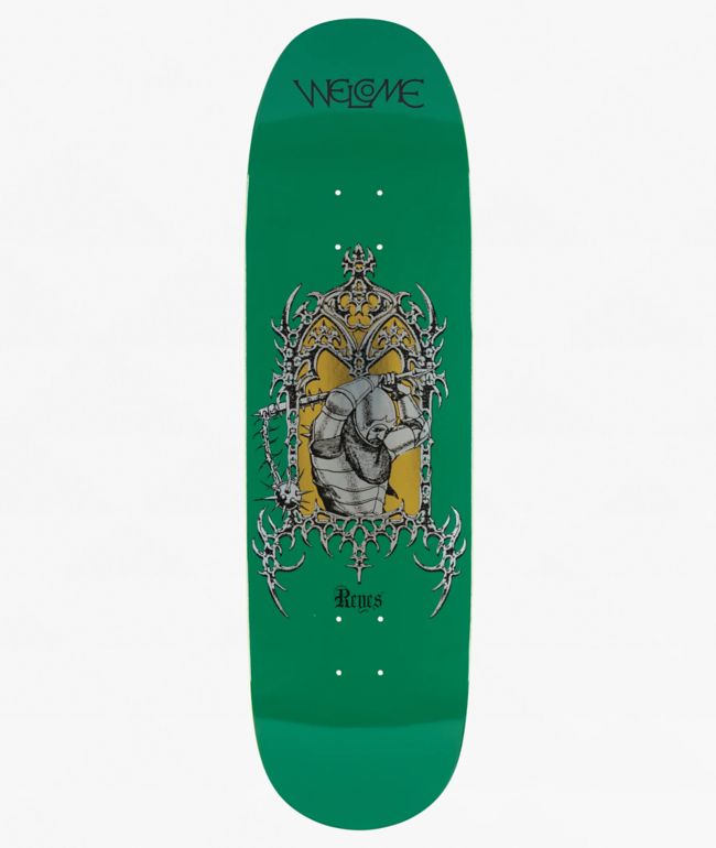 Welcome Reyes Flail Green 9.0" Skateboard Deck - Welcome Skateboards