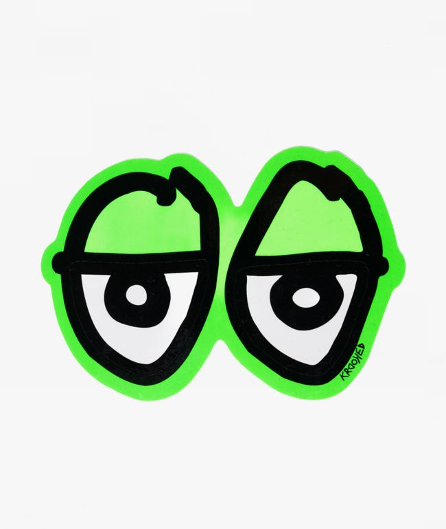 Krooked Eyes Die-Cut Sticker - Krooked Skateboards