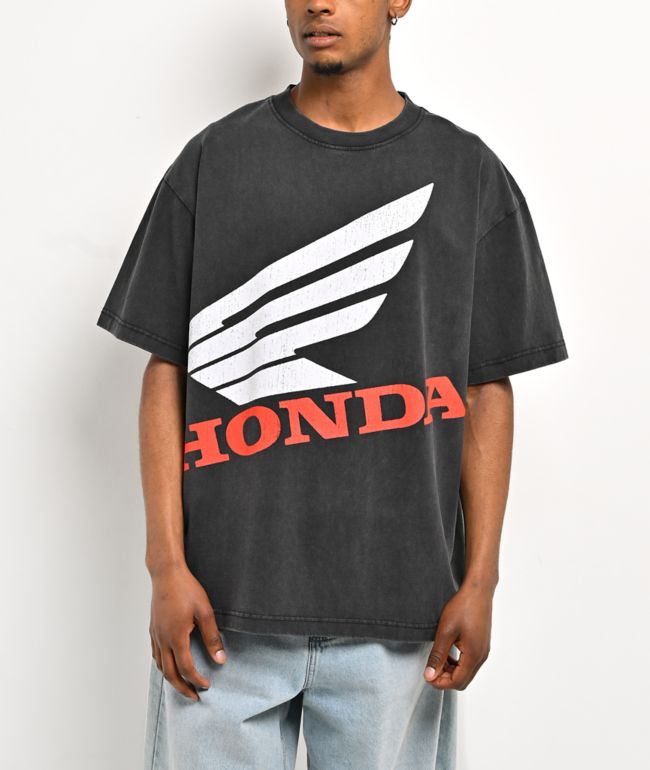 JT Racing x Honda 2nd Place Vintage Black T-Shirt - JT Racing