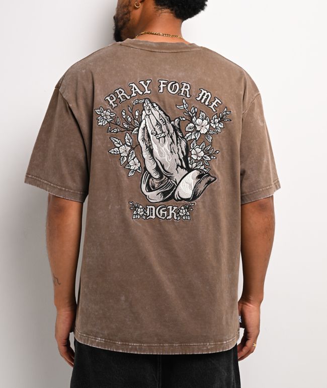 DGK Saint Light Brown Wash Boxy T-Shirt - DGK