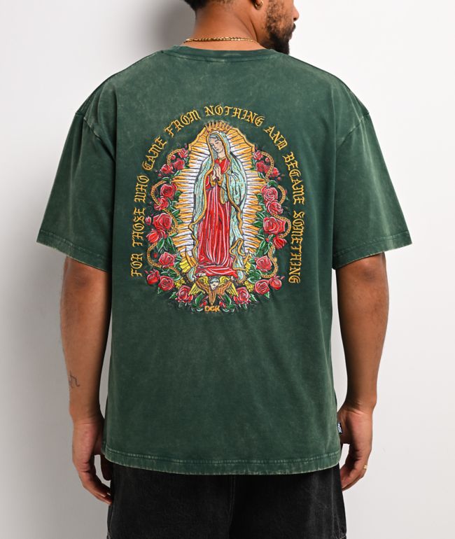 DGK Guadalupe Dark Green Wash Boxy T-Shirt - DGK