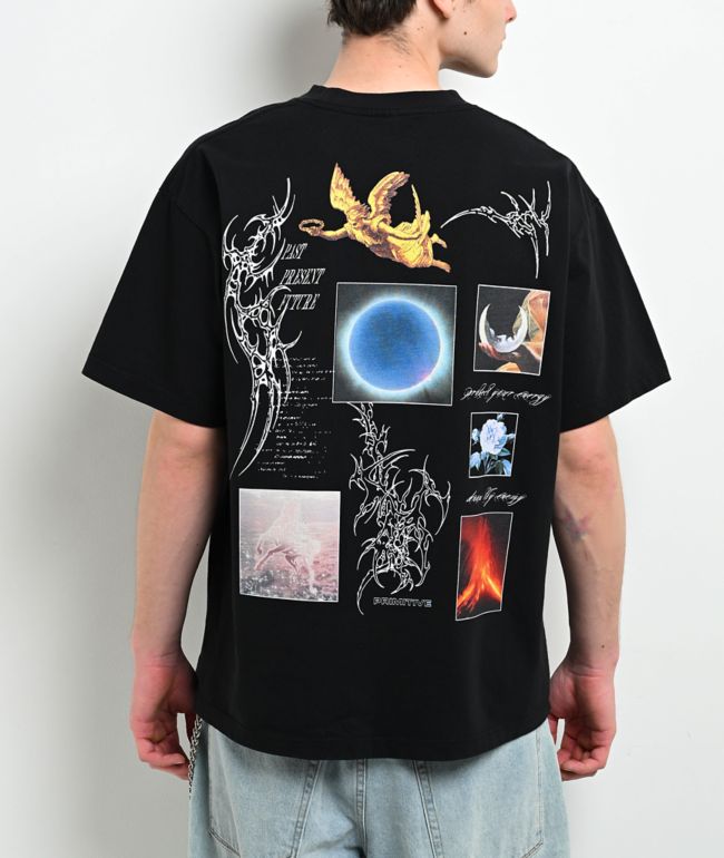 Primitive Energy Black Wash Heavyweight T-Shirt - Primitive