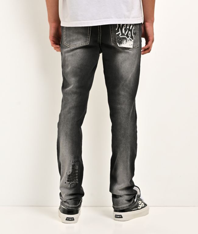 Ninth Hall Asphalt Black Skinny Jeans - Ninth Hall