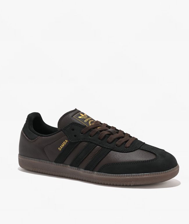 adidas Samba ADV Dark Brown, Black & Gum Skate Shoes - adidas