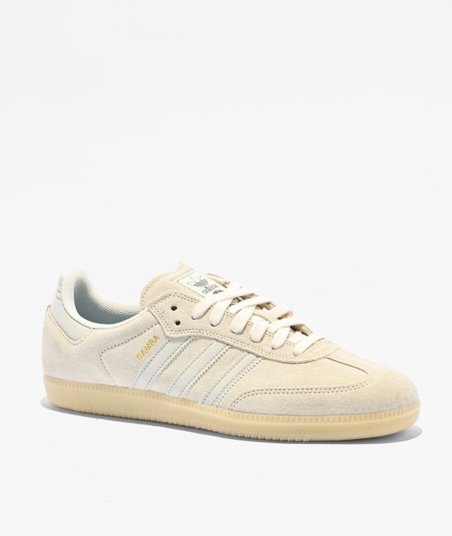 adidas Samba ADV Chalk White, Grey One & Carbon Black Skate Shoes - adidas