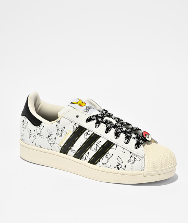 adidas x Pokémon Superstar II Pikachu Black & White Shoes - adidas