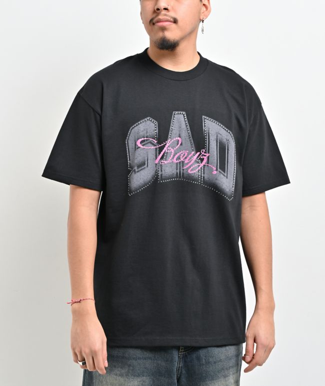 $AD BOYZ by Junior H Sad Stone Black T-Shirt - SAD BOYZ