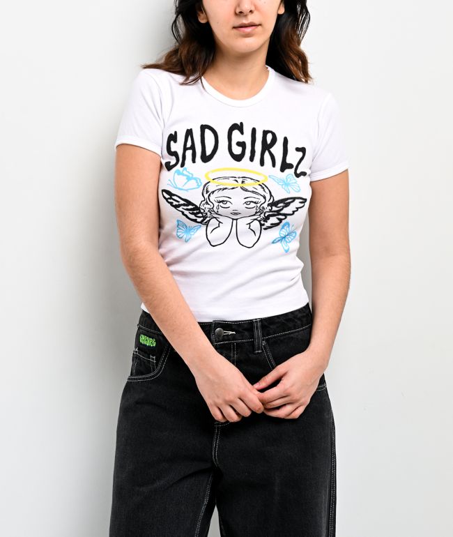AD GIRLZ By Junior H 4Life White Crop T-Shirt | Zumiez