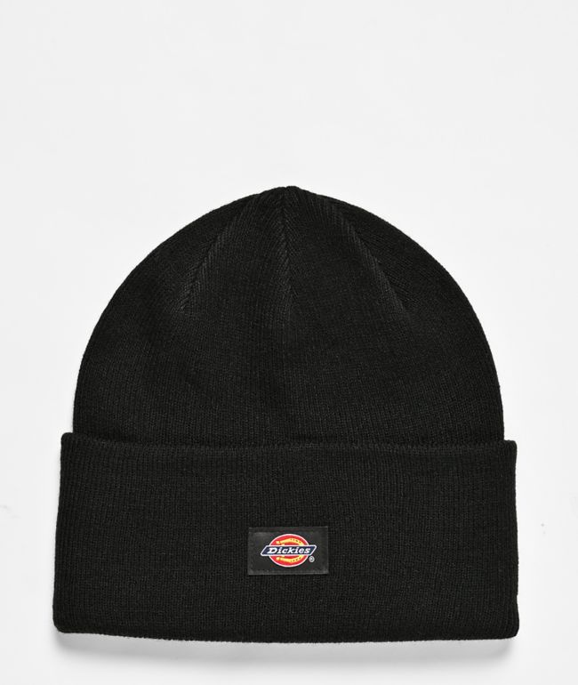 Dickies Tonal Cuffed Black Beanie - Dickies