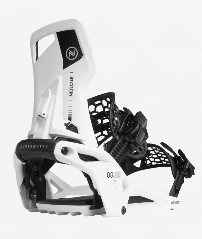 Nidecker LT Supermatic® White Snowboard Bindings 2027 - Nidecker
