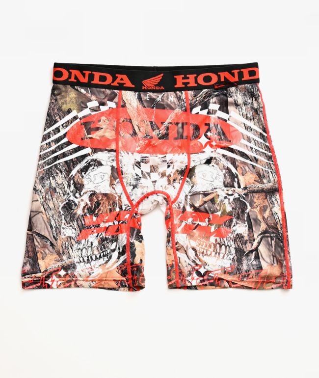 JT Racing x Honda Double Skull Camo Boxer Briefs - JT Racing