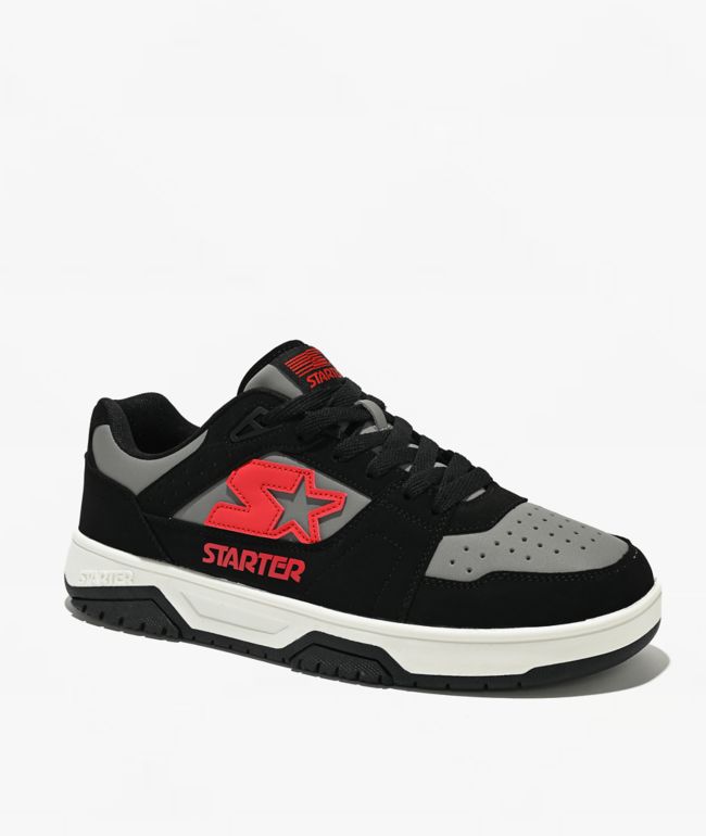Starter Fast Break Black, Grey & Red Shoes - Starter