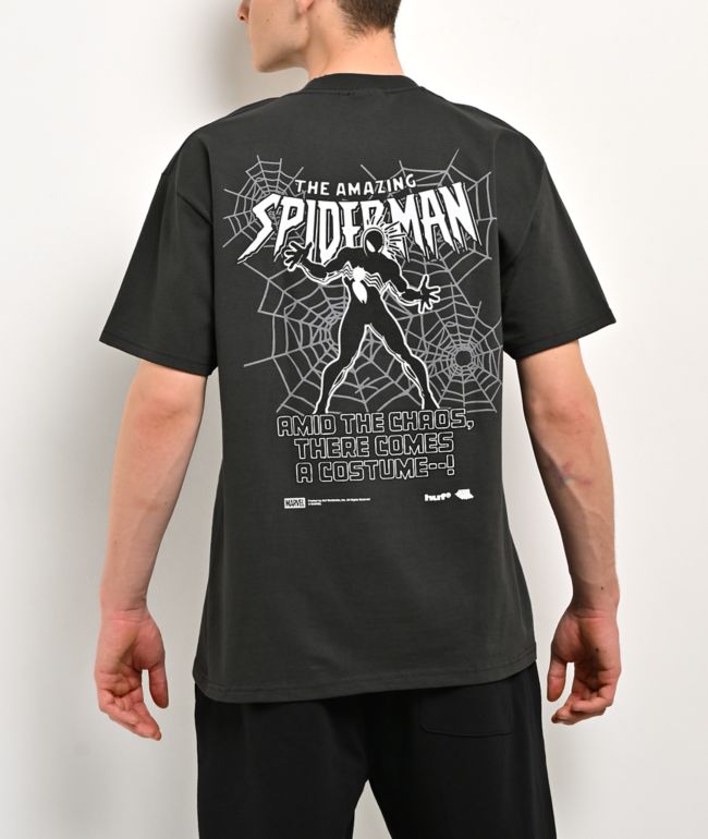 HUF x Marvel Spider-Man Secret Wars Vintage Black T-Shirt - HUF