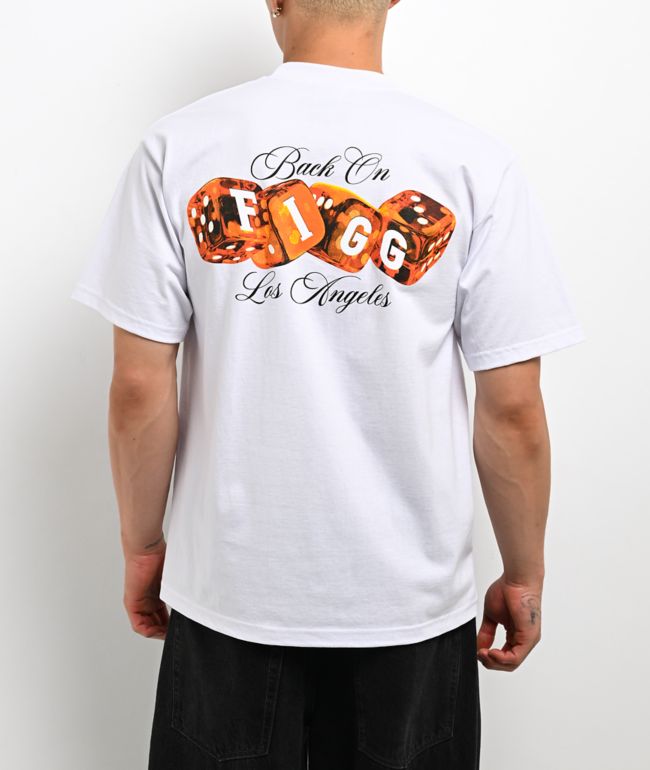 Figgmarket Dice Game White Heavyweight T-Shirt - Figmarket