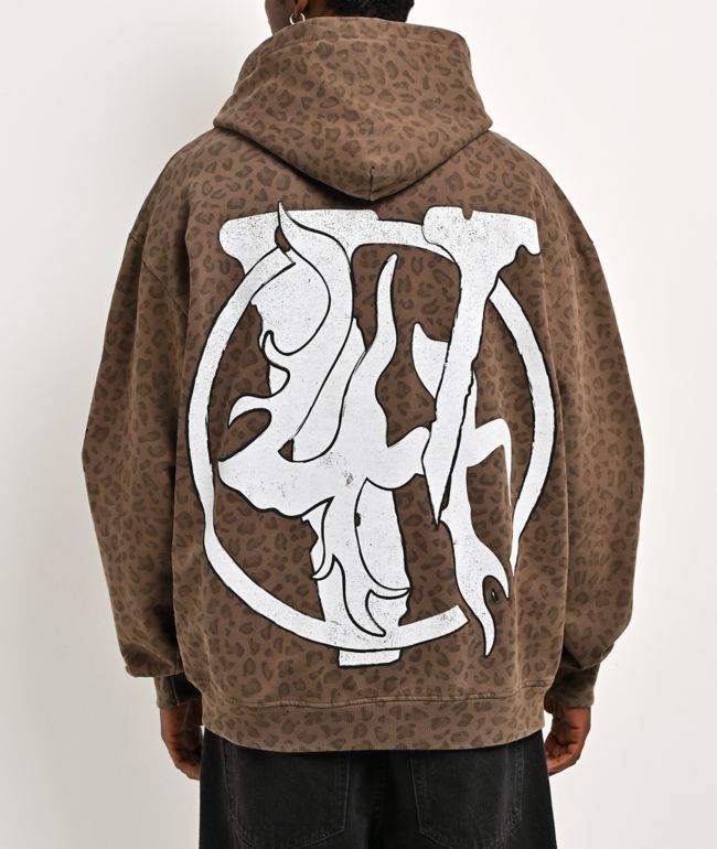 VLONE x LOSTHILLS Leopard Brown Hoodie - VLONE