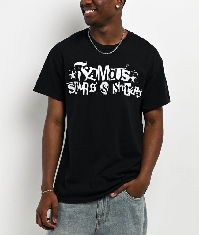 Famous Stars & Straps Stencil Black T-Shirt - Famous Stars & Straps