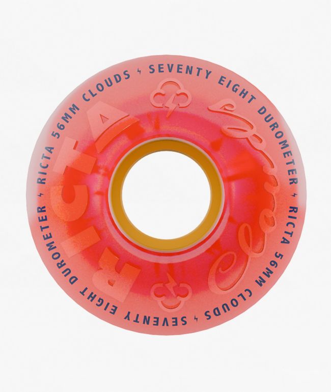 Ricta Clouds 56mm 78a Pink Citrus Cruiser Skateboard Wheels - Ricta Wheels