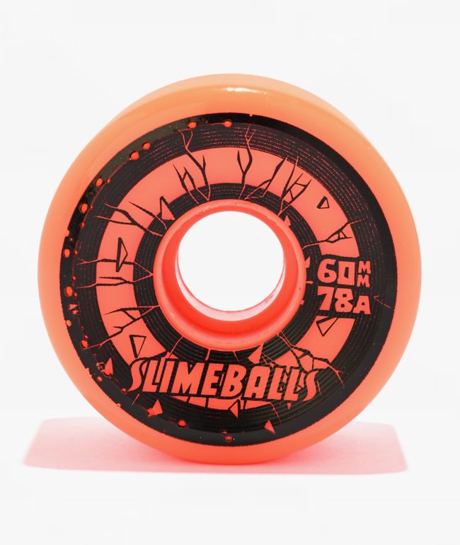 Slime Balls Roskopp Five  Reissue 60mm 78a Orange Cruiser Skateboard Wheels - Slime Balls
