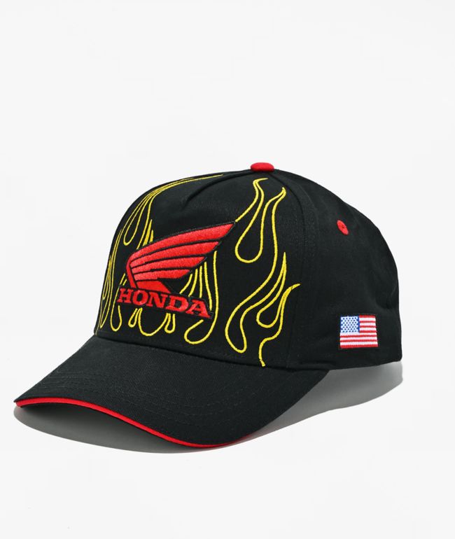 Honda Daytona Black Snapback Hat - Honda