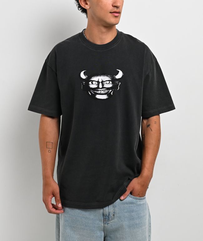 Polar Devil Black Wash T-Shirt - Polar Skate