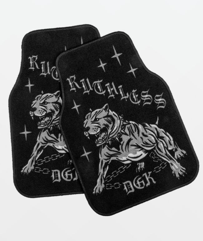 DGK Perro Black Car Floor Mats - DGK