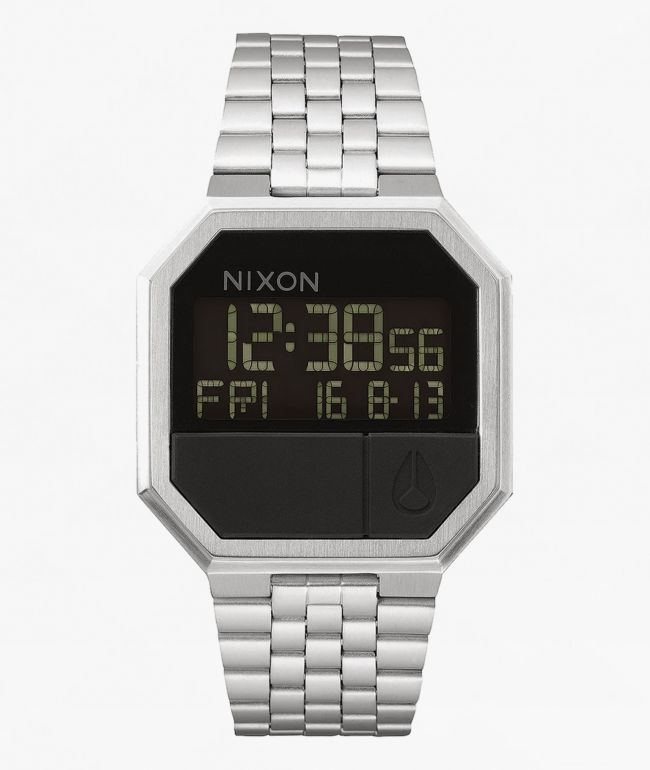 Nixon Re-Run Silver Digital Watch - Nixon Watches