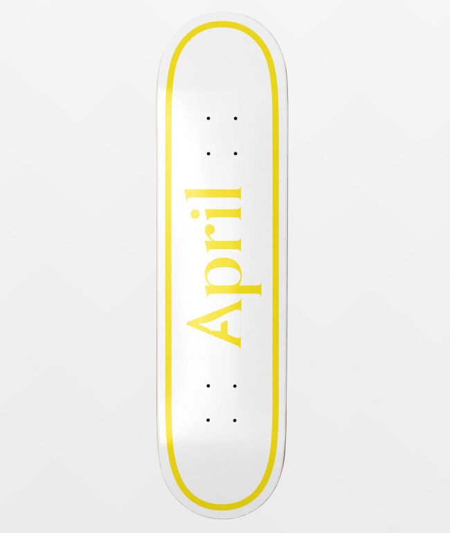April OG Logo Twin 8.0" Skateboard Deck - April Skateboards