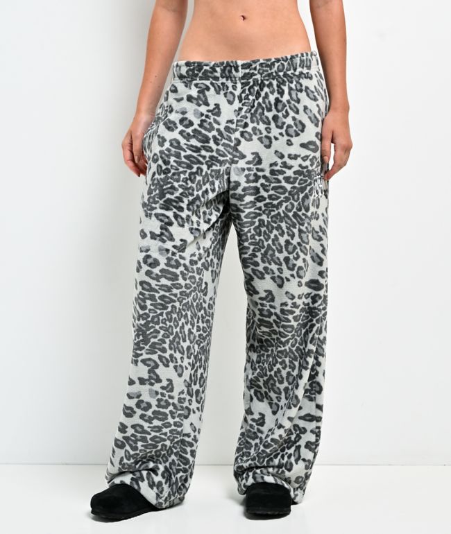 Ninth Hall Kitty Grey Plush Lounge Pants - 