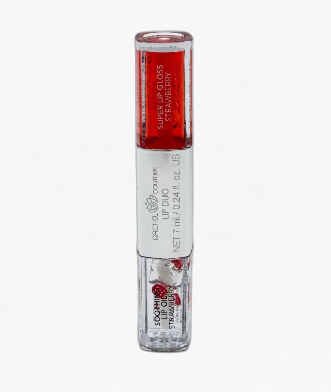Rachel Couture Fruity Duo Strawberry Lip Gloss & Lip Oil - Bellapierre Cosmetics