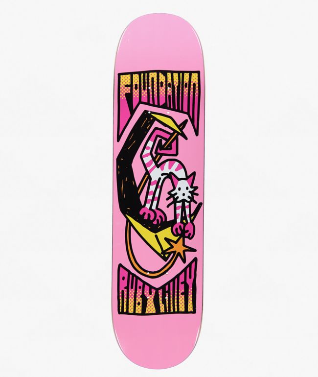 Foundation Ruby Cat Star 8.0" Skateboard Deck - Foundation Skateboards