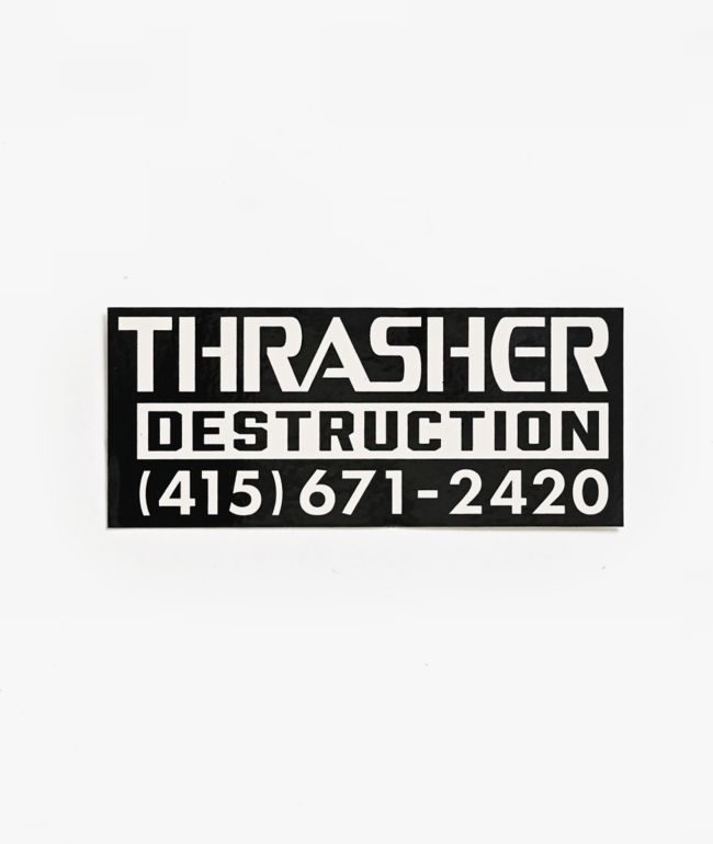 Thrasher Destruction Sticker - Thrasher