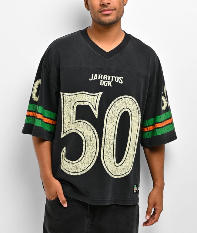 DGK x Jarritos Black Wash Football Jersey - DGK