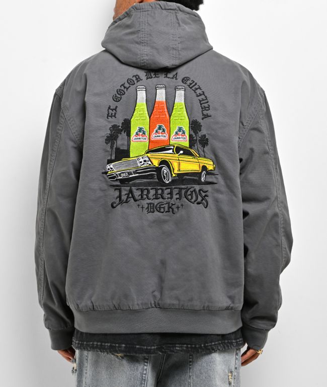 DGK x Jarritos Ice Cold Grey Wash Zip Jacket - DGK