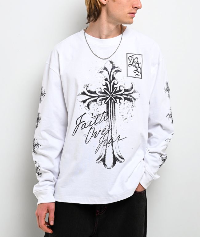Ninth Hall Mother Mary White Long Sleeve T-Shirt - Ninth Hall