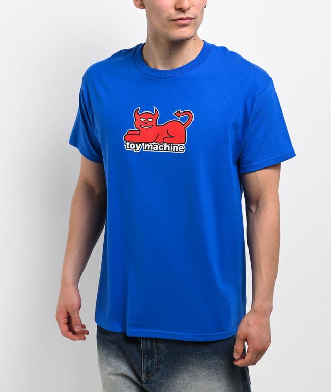 Toy Machine Devil Cat Blue T-Shirt - Toy Machine