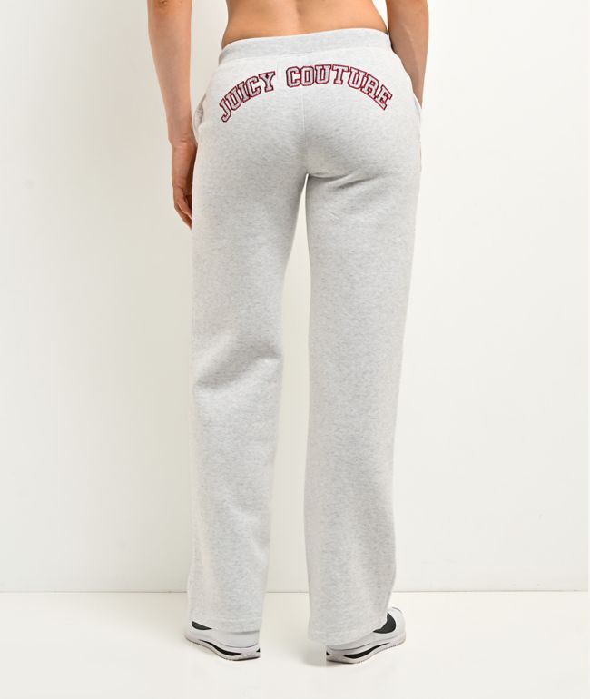 Juicy Couture Drawstring Light Heather Grey Sweatpants - Juicy Couture