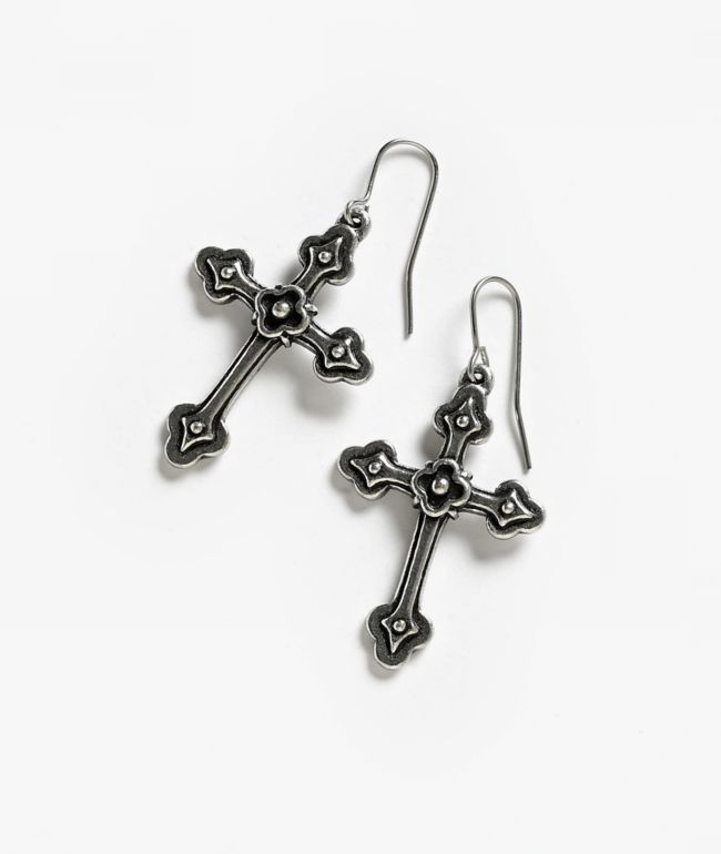 Alchemy Of England Gothic Devotion Cross Earrings - Alchemy of England